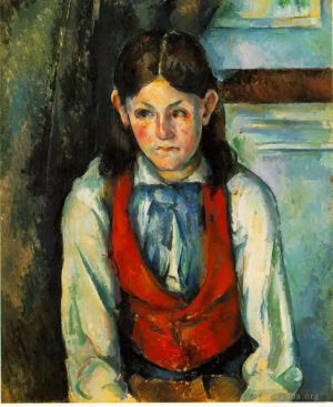 Artist Paul Cezanne's Work - Boy in a Red Vest 4