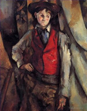 Artist Paul Cezanne's Work - Boy in a Red Waistcoat