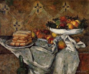 Artist Paul Cezanne's Work - Compotier and Plate of Biscuits
