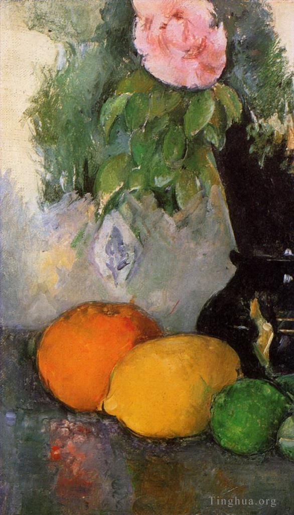 Paul Cezanne Oil Painting - Flowers and Fruit