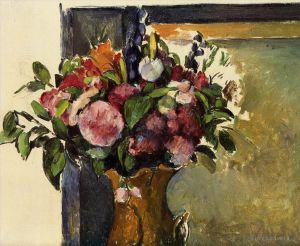 Artist Paul Cezanne's Work - Flowers in a Vase