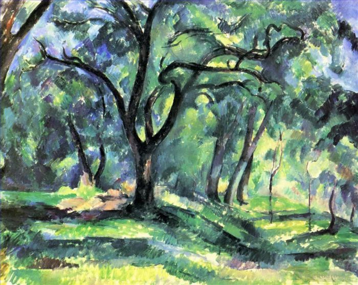 Paul Cezanne Oil Painting - Forest 1890