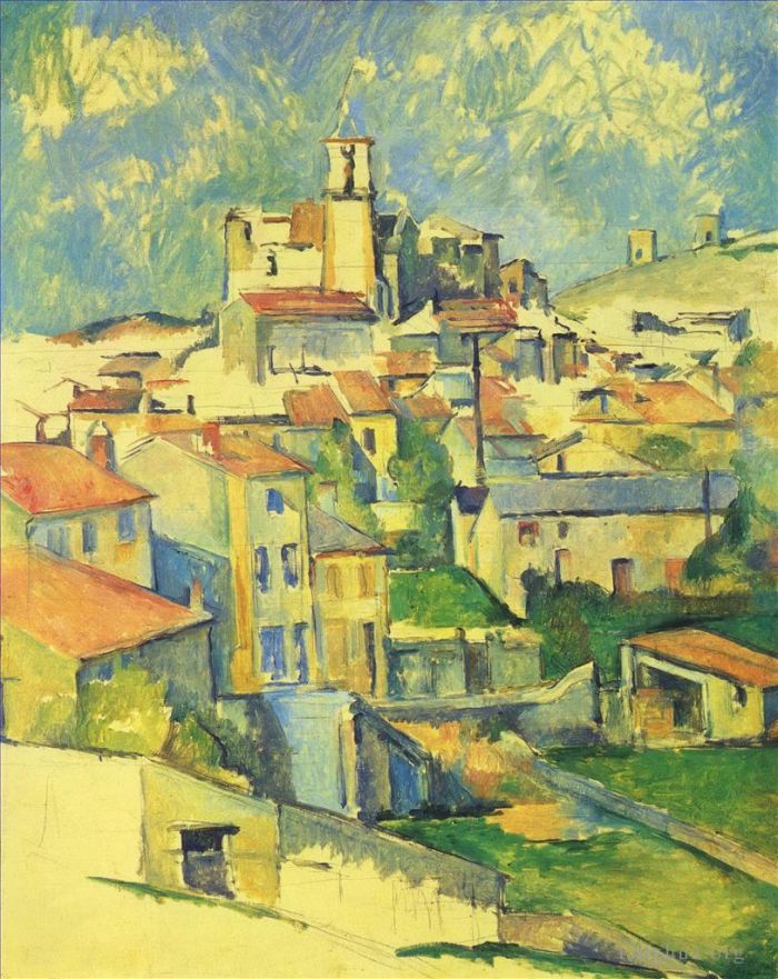 Paul Cezanne Oil Painting - Gardanne 2
