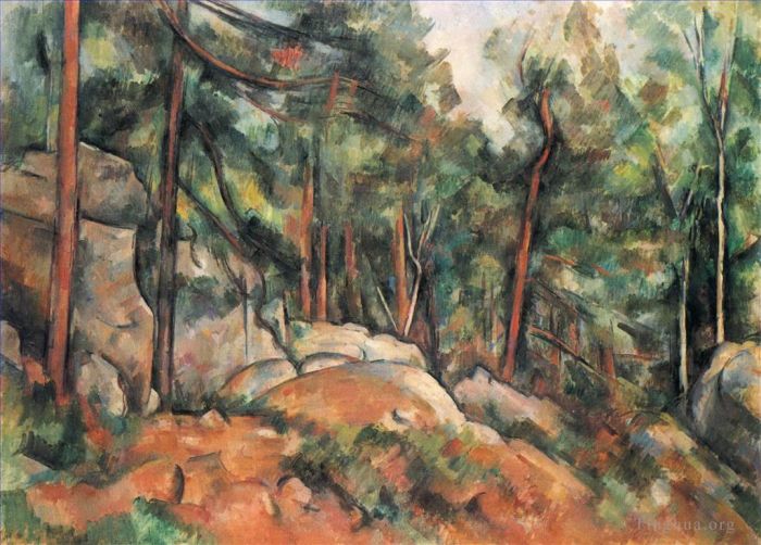 Paul Cezanne Oil Painting - In the Forest