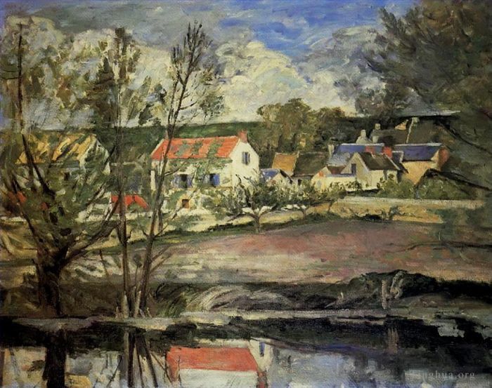 Paul Cezanne Oil Painting - In the Oise Valley