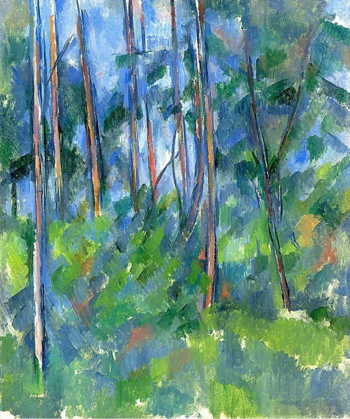 Paul Cezanne Oil Painting - In the Woods