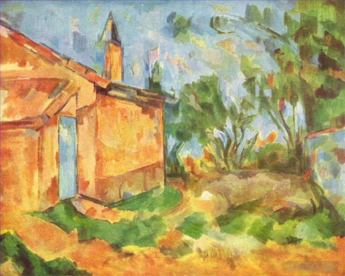 Paul Cezanne Oil Painting - Jourdan Cottage
