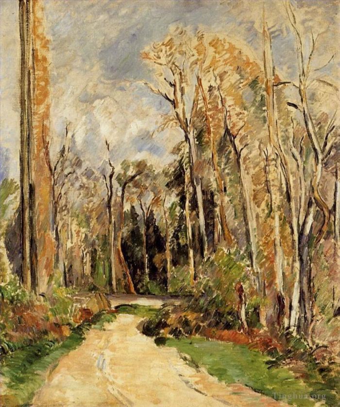 Paul Cezanne Oil Painting - L Estaque  View through the Trees