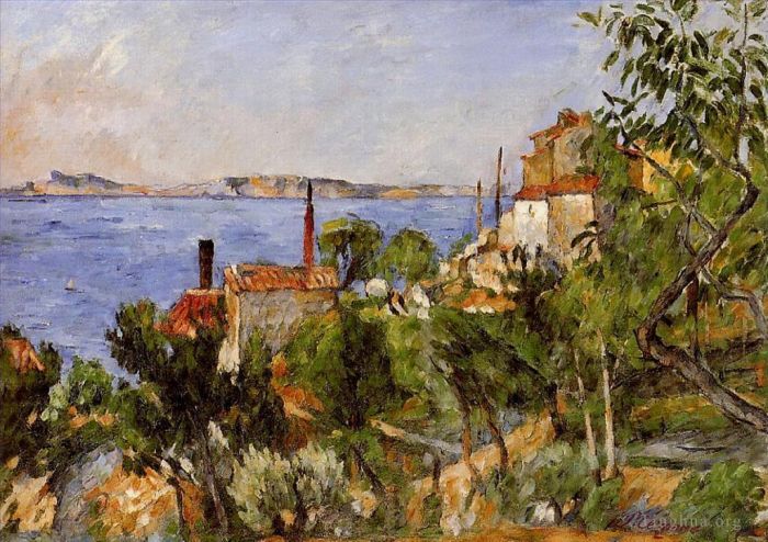 Paul Cezanne Oil Painting - Landscape Study after Nature