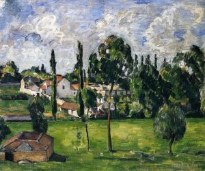 Artist Paul Cezanne's Work - Landscape with Waterline