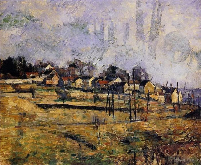 Paul Cezanne Oil Painting - Landscape