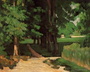 Artist Paul Cezanne's Work - Lane of Chestnut Trees at the Jas de Bouffan