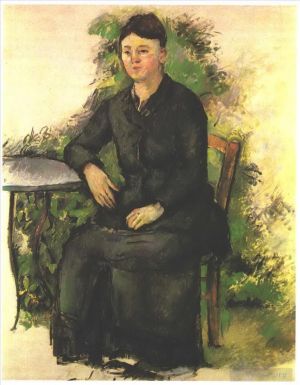 Artist Paul Cezanne's Work - Madame Cezanne in the garden