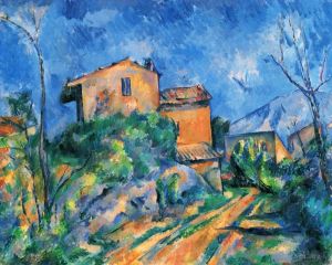Artist Paul Cezanne's Work - Maison Maria with a View of Chateau Noir