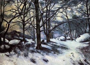 Artist Paul Cezanne's Work - Melting Snow Fontainbleau
