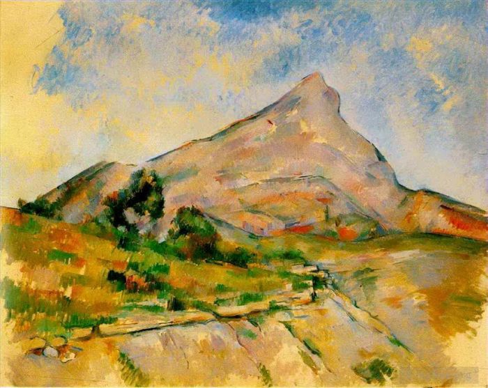 Paul Cezanne Oil Painting - Mont Sainte-Victoire