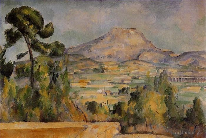 Paul Cezanne Oil Painting - Mount Sainte-Victoire 