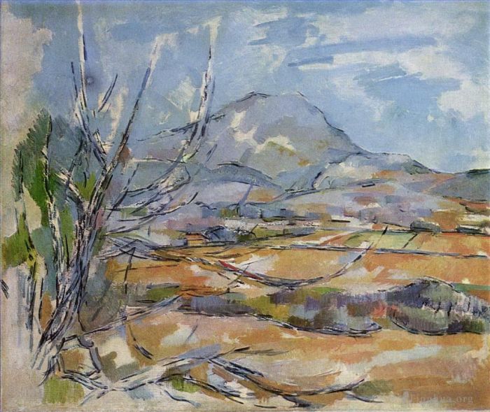 Paul Cezanne Oil Painting - Mont Sainte Victoire 6