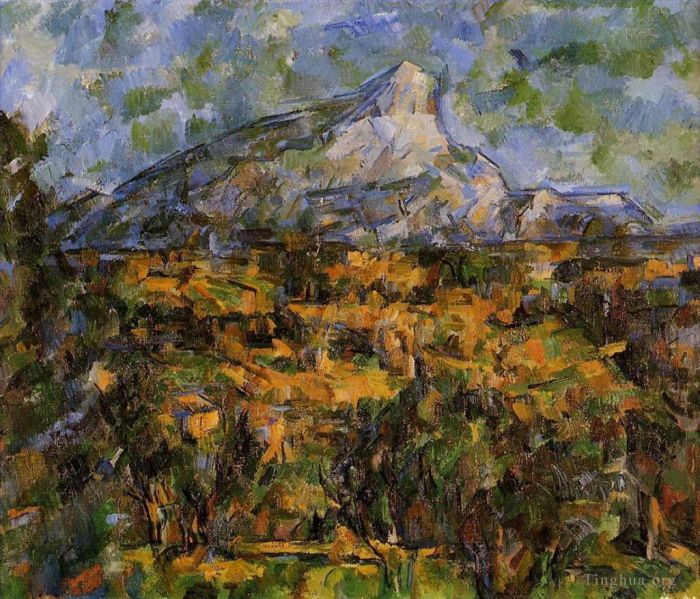 Paul Cezanne Oil Painting - Mont Sainte-Victoire Seen from les Lauves