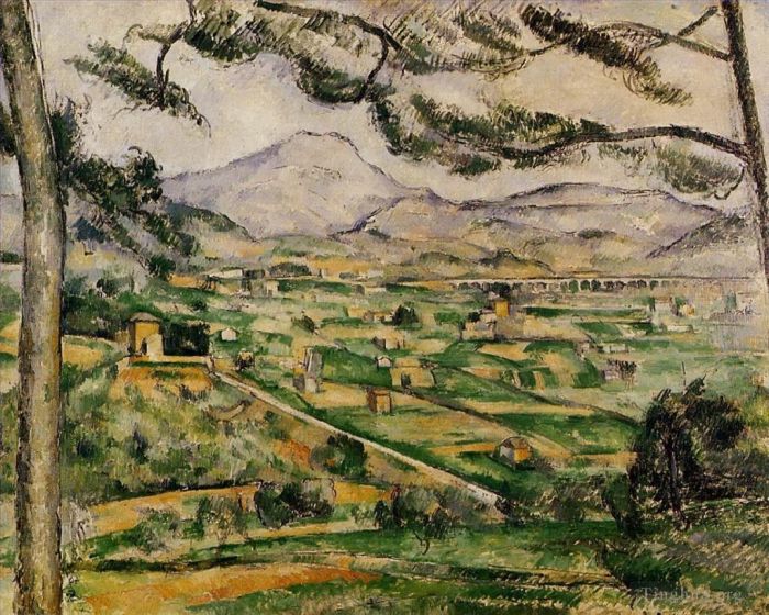 Paul Cezanne Oil Painting - Mont Sainte-Victoire
