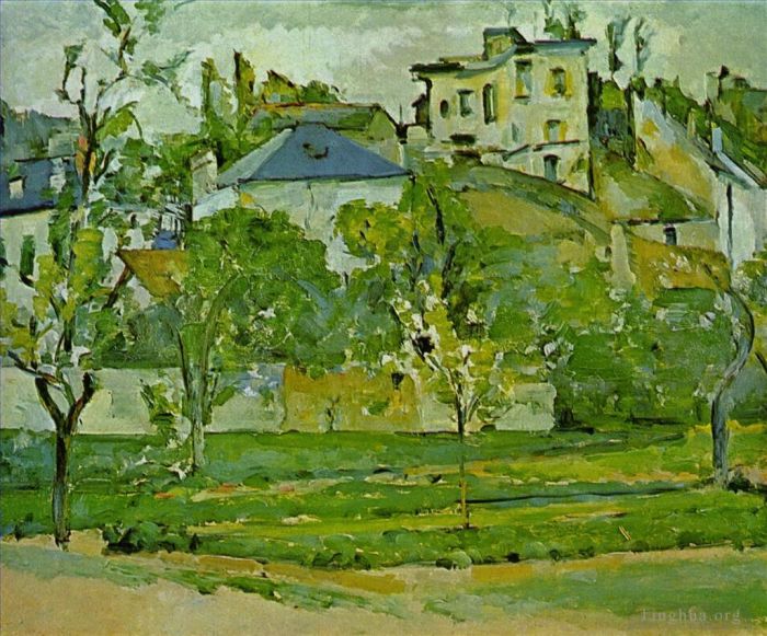 Paul Cezanne Oil Painting - Orchard in Pontoise