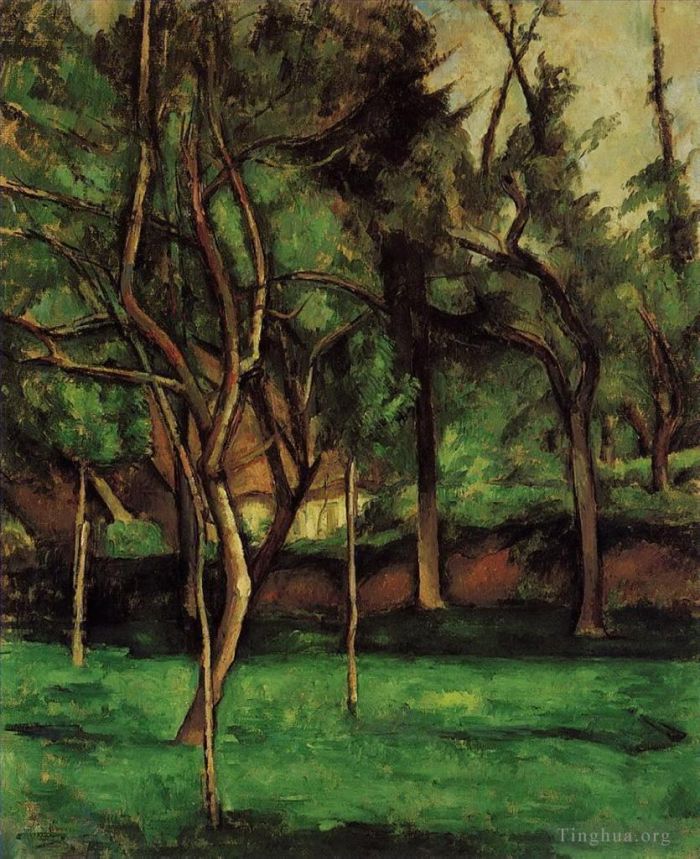 Paul Cezanne Oil Painting - Orchard