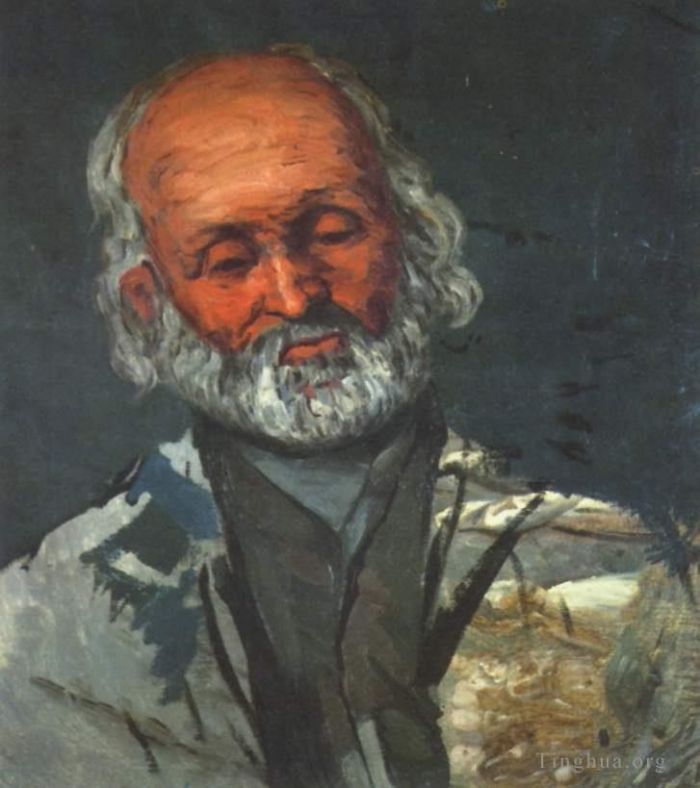 Paul Cezanne Oil Painting - Portrait of an old man