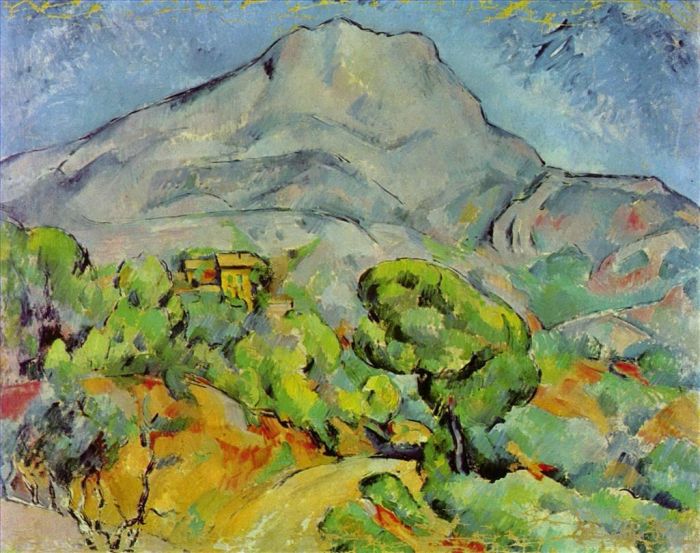 Paul Cezanne Oil Painting - Road near Mont Sainte Victoire