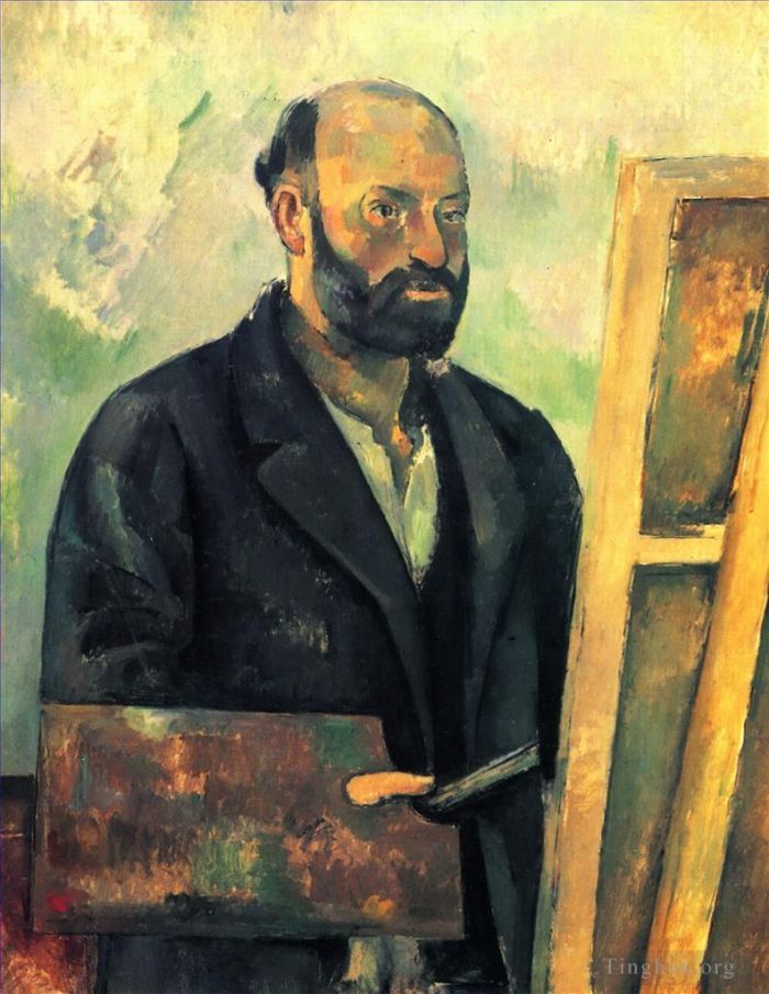 Paul Cezanne Oil Painting - Self Portrait with Palette