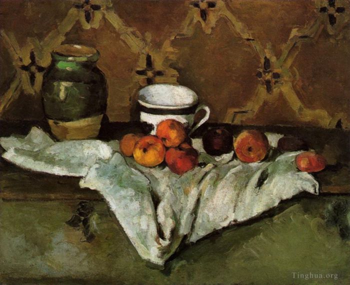 Paul Cezanne Oil Painting - Still Life 1877