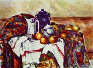 Artist Paul Cezanne's Work - Still Life with Blue Pot