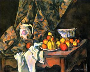 Artist Paul Cezanne's Work - Still Life with Apples and Peaches
