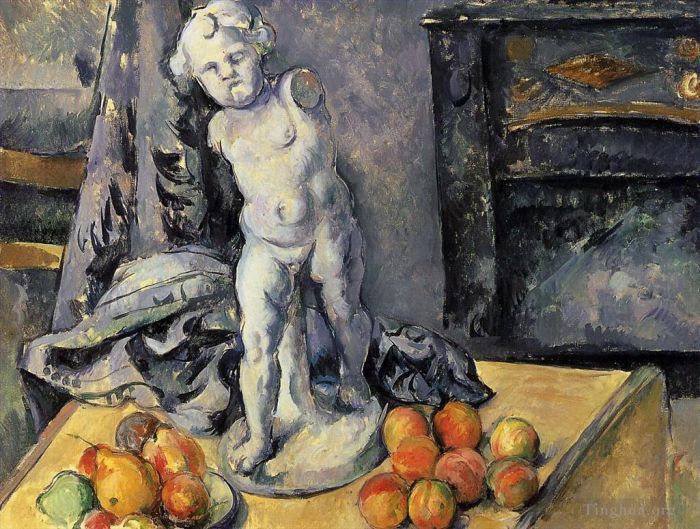 Paul Cezanne Oil Painting - Still Life with Plaster Cupid 2