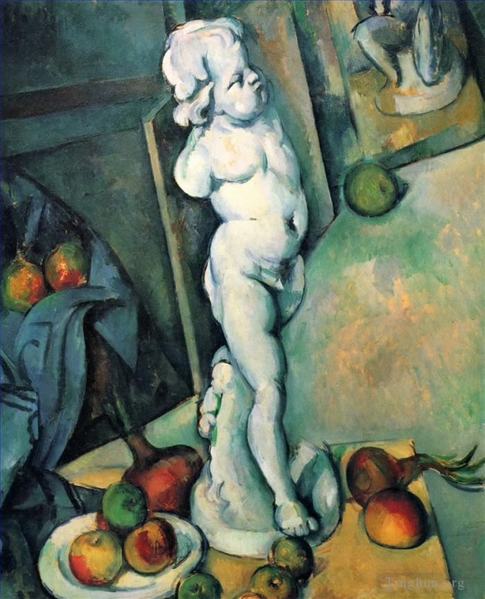 Paul Cezanne Oil Painting - Still Life with Plaster Cupid