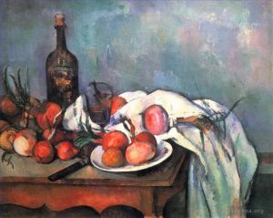 Artist Paul Cezanne's Work - Still Life with Red Onions