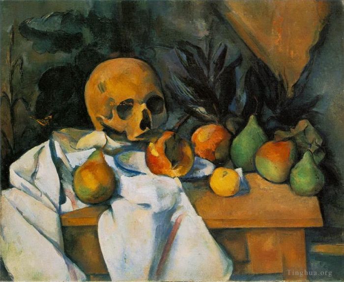Paul Cezanne Oil Painting - Still Life with Skull