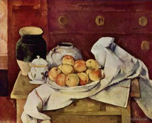 Artist Paul Cezanne's Work - Still Life with a Chest of Drawers 1887