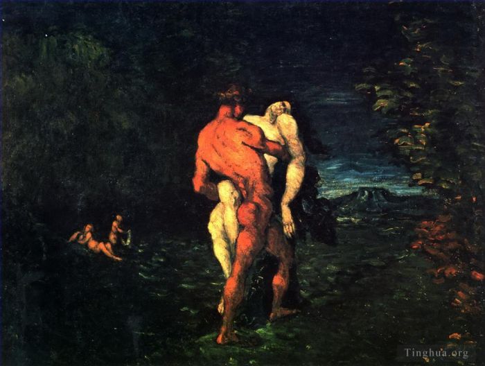 Paul Cezanne Oil Painting - The Abduction