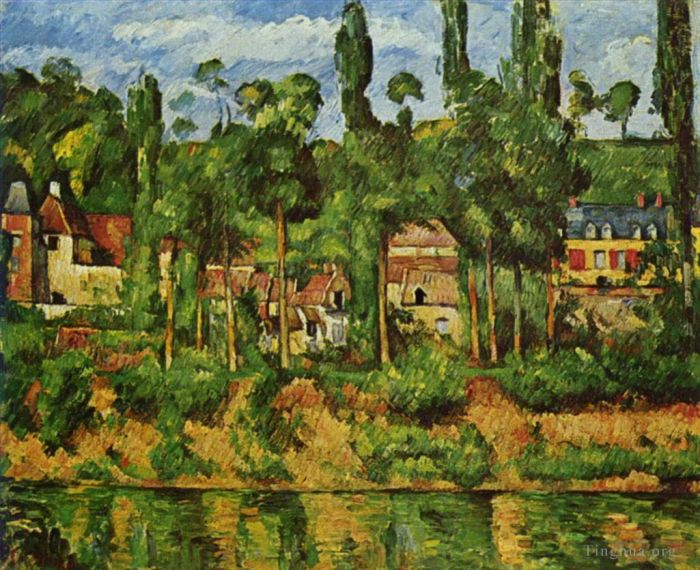 Paul Cezanne Oil Painting - The Chateau de Medan