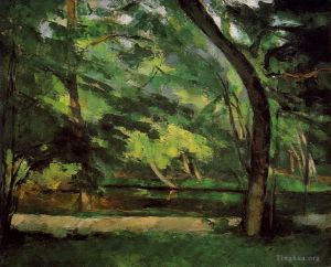 Artist Paul Cezanne's Work - The Etang des Soeurs at Osny