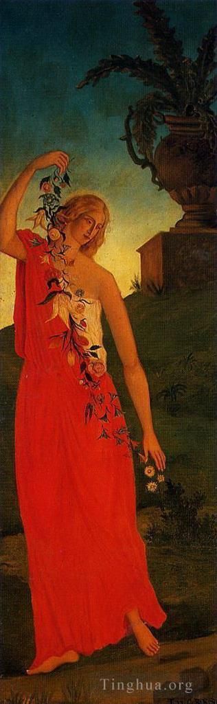 Paul Cezanne Oil Painting - The Four Seasons Spring