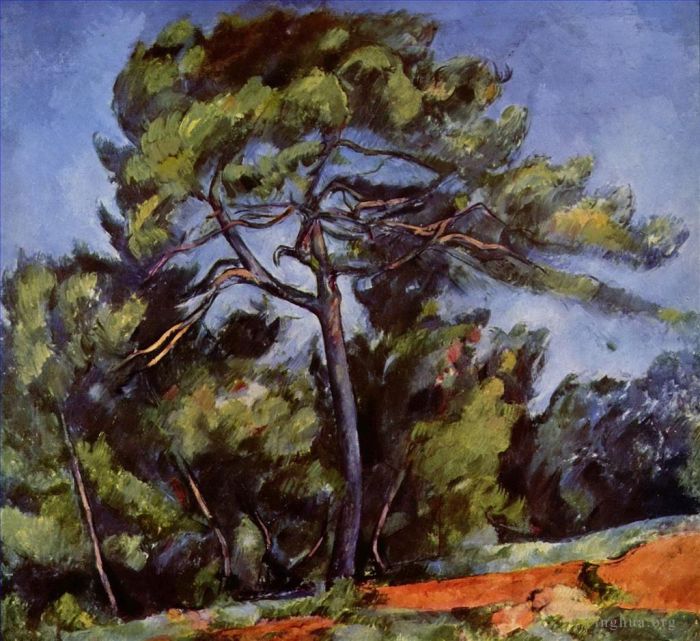 Paul Cezanne Oil Painting - The Great Pine