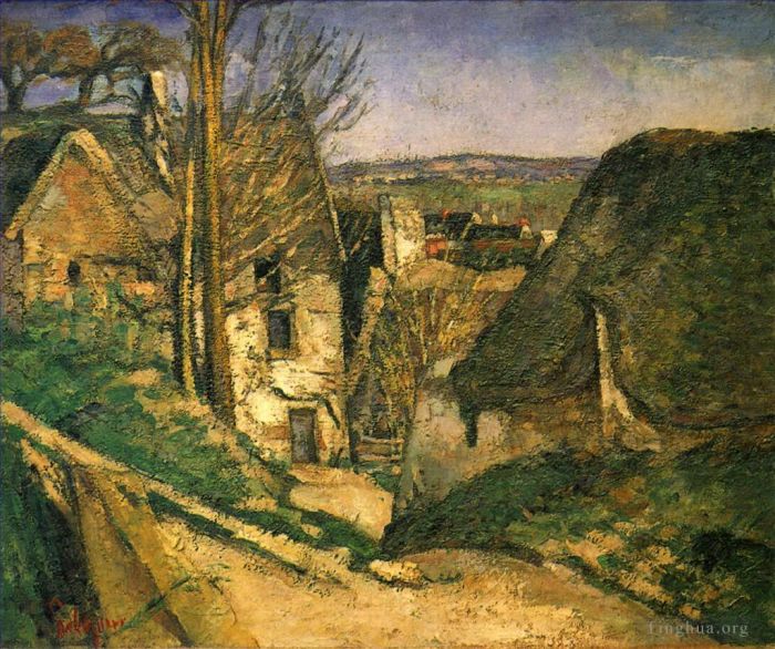Paul Cezanne Oil Painting - The Hanged Man House in Auvers