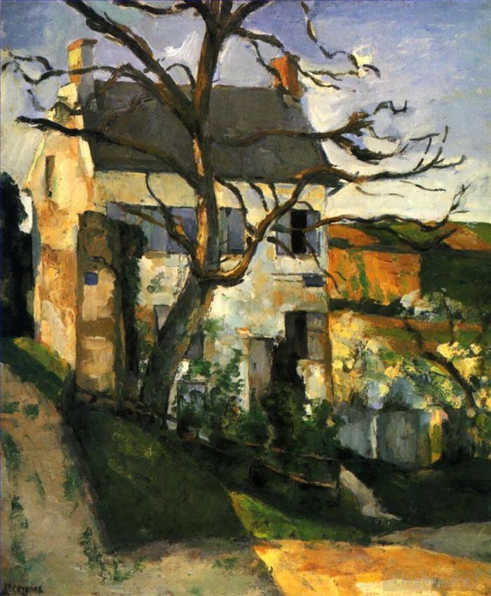 Paul Cezanne Oil Painting - The House and the Tree
