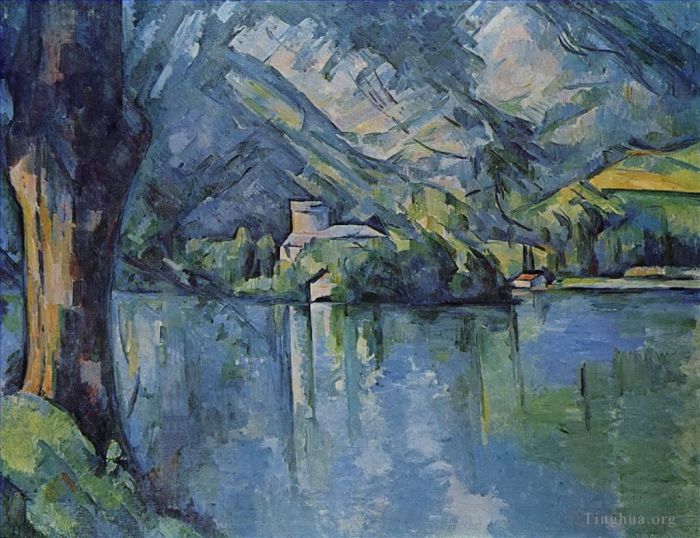 Paul Cezanne Oil Painting - The Lacd Annecy
