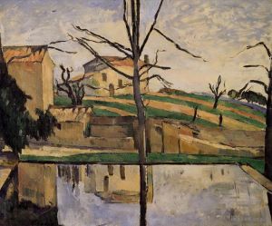 Artist Paul Cezanne's Work - The Pool at Jas de Bouffan