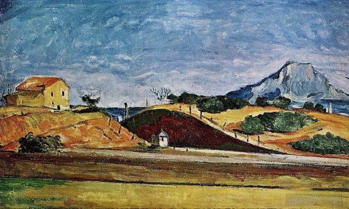 Paul Cezanne Oil Painting - The Railway Cutting