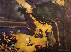 Artist Paul Cezanne's Work - The Robbers and the Donkey