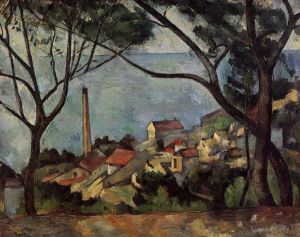 Artist Paul Cezanne's Work - The Sea at l Estaque