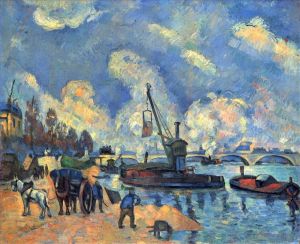 Artist Paul Cezanne's Work - The Seine at Bercy